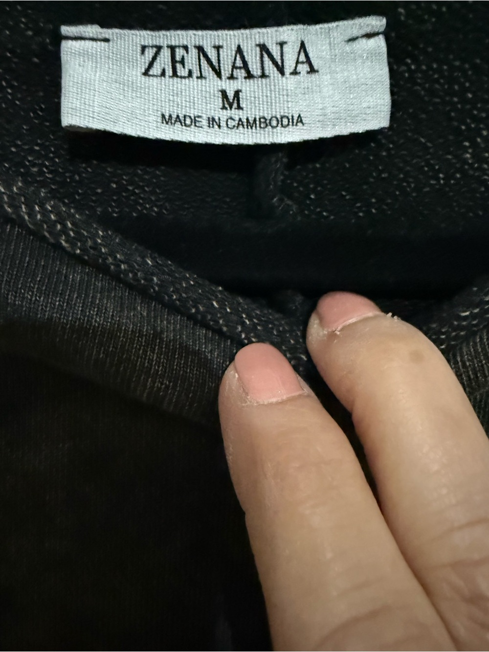 Zenana Outfitters Washed Black Short Sleeve Pullover - Picture 3 of 4